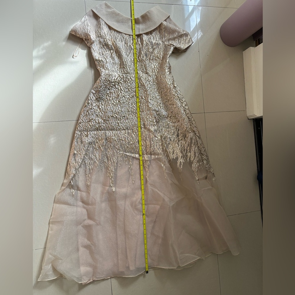 Elegant Metallic Dress - mother of the bride